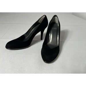 Stuart Weitzman Pumps Black 7.5W Black Velvet Tortoise Platform Stiletto High He